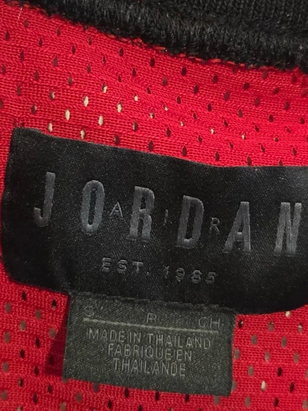 Air Jordan Mens Red Basketball Jersey